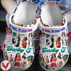 Becky G Music Crocs Crocband Clogs Shoes, Unique Gifts For Fans Style 2 - Vesles2014S