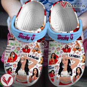 Becky G Music Premium Crocs Crocband Clogs Shoes, Unique Gifts For Fans - Vesles2014S