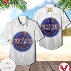 Bee Gees Greatest Album Cover Hawaiian Shirt, Best Gift For Music Lovers Vesles2014S