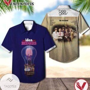 Bee Gees Idea Album Cover Hawaiian Shirt, Best Gift For Music Lovers Vesles2014S