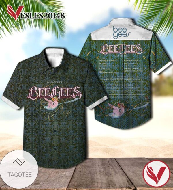 Bee Gees Main Course Album Cover Hawaiian Shirt, Best Gift For Music Lovers Vesles2014S