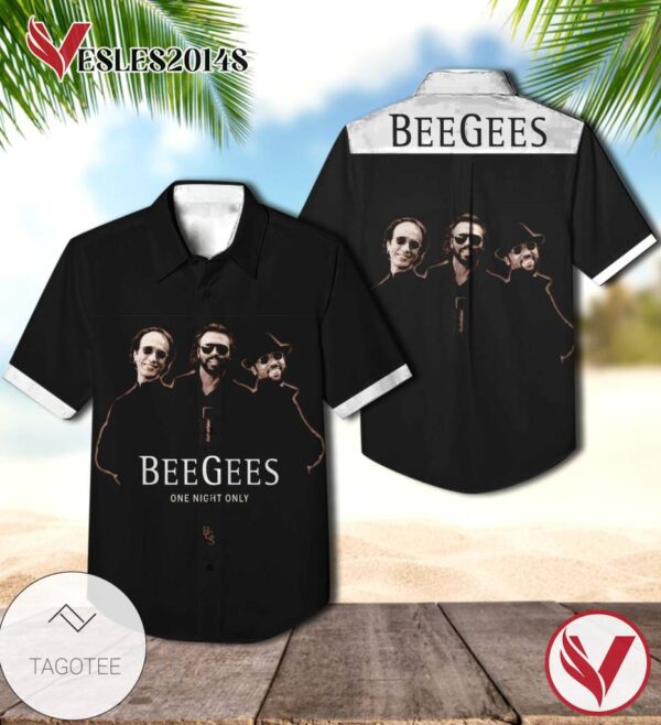 Bee Gees One Night Only Album Cover Hawaiian Shirt, Best Gift For Music Lovers Vesles2014S