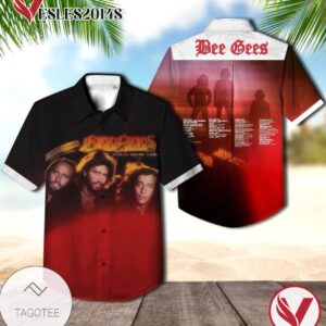 Bee Gees Spirits Having Flown Album Cover Hawaiian Shirt, Best Gift For Music Lovers Vesles2014S