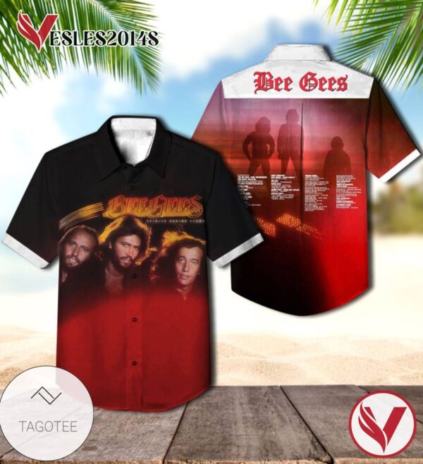 Bee Gees Spirits Having Flown Album Cover Hawaiian Shirt, Best Gift For Music Lovers Vesles2014S