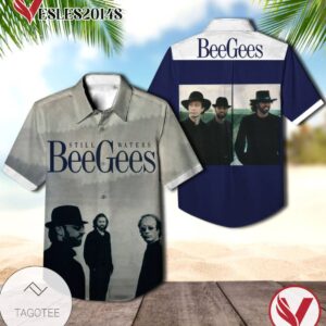 Bee Gees Still Waters Album Cover Hawaiian Shirt, Best Gift For Music Lovers Vesles2014S