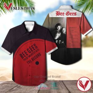 Bee Gees The Very Best Album Hawaiian Casual Shirt, Best Gift For Music Lovers Vesles2014S