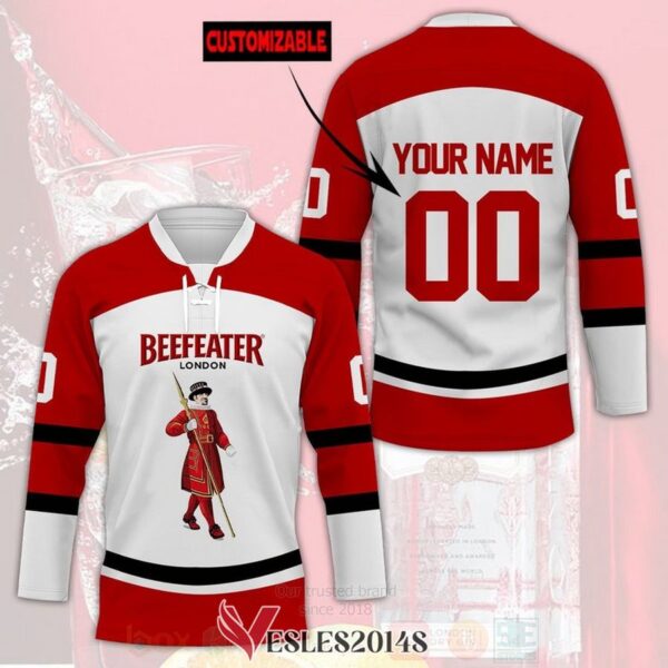 Beefeater Gin Personalized Hockey Jersey Shirt, Trending Gifts For Fans - Vesles2014s