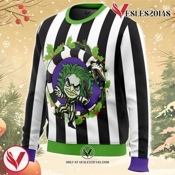 Beetle Juice Ugly Christmas Sweater, Unique Christmas Gift For Fans - Vesles2014S 1