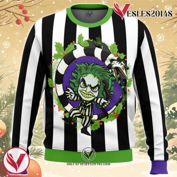 Beetle Juice Ugly Christmas Sweater, Unique Christmas Gift For Fans - Vesles2014S