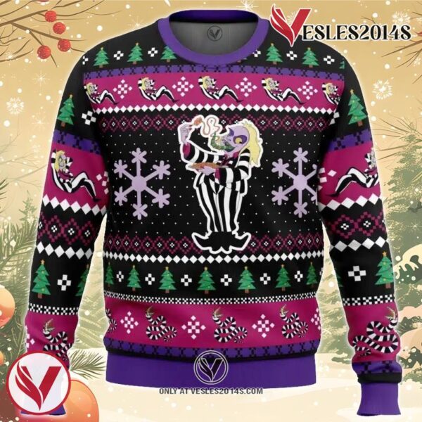 Beetleguise Beetlejuice Ugly Christmas Sweater, Unique Christmas Gift For Fans - Vesles2014S