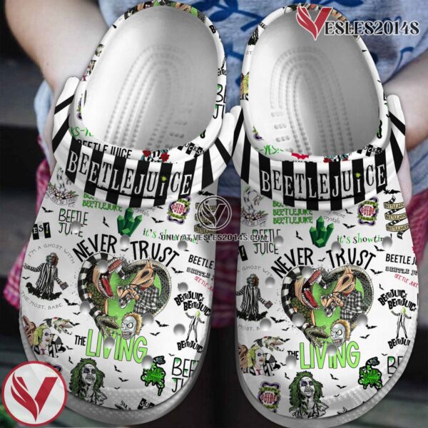 Beetlejuice Movie Crocs Crocband Clogs Shoes Comfortable For Men Women and Kids Style 1 - Vesles2014S