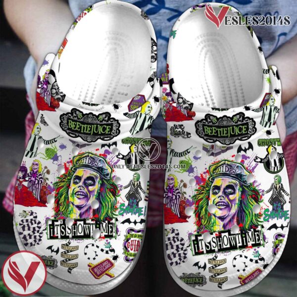 Beetlejuice Movie Crocs Crocband Clogs Shoes Comfortable For Men Women and Kids Style 2 - Vesles2014S