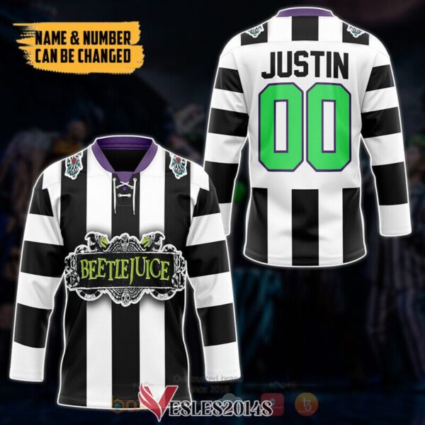 Beetlejuice Sandworm Custom Hockey Jersey, Trending Gifts For Fans - Vesles2014s 2