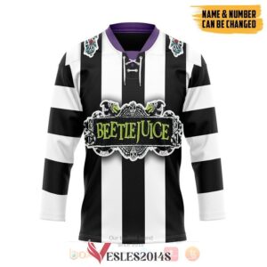 Beetlejuice Sandworm Custom Hockey Jersey, Trending Gifts For Fans - Vesles2014s