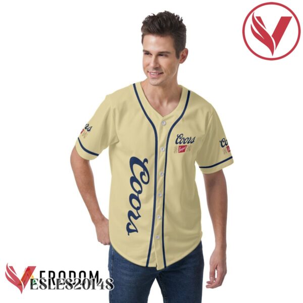 Beige Coors Banquet Beer Baseball Jersey, Perfect Gifts For Fans - Vesles2014S 4