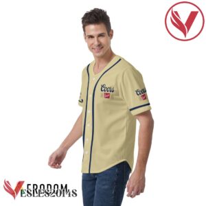 Beige Coors Banquet Beer Baseball Jersey, Perfect Gifts For Fans - Vesles2014S 5