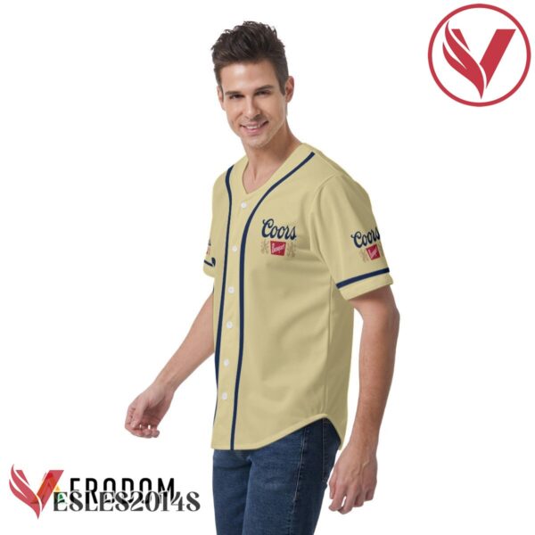 Beige Coors Banquet Beer Baseball Jersey, Perfect Gifts For Fans - Vesles2014S 5