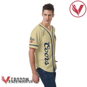 Beige Coors Banquet Beer Baseball Jersey, Perfect Gifts For Fans - Vesles2014S 6