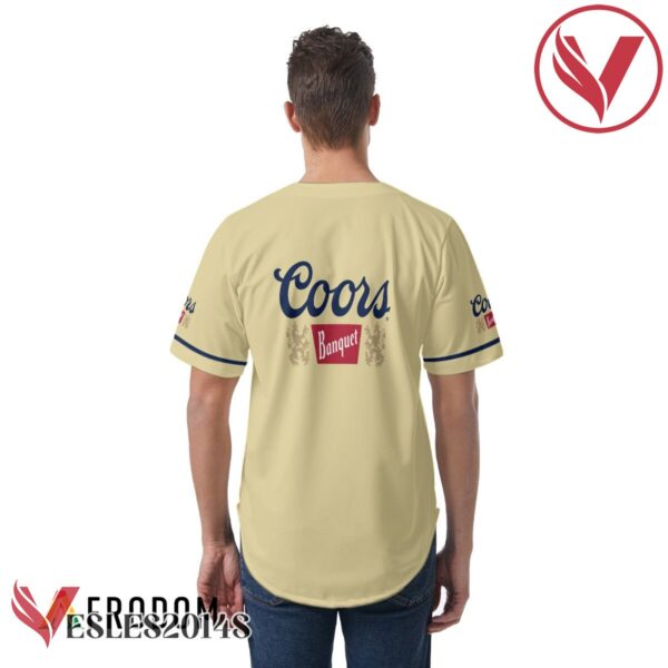 Beige Coors Banquet Beer Baseball Jersey, Perfect Gifts For Fans - Vesles2014S 7
