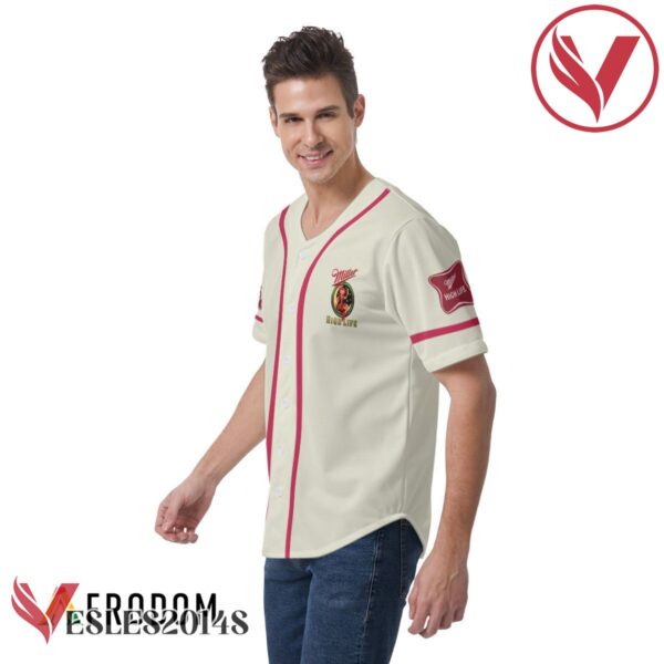 Beige Miller High Life Baseball Jersey, Perfect Gifts For Fans - Vesles2014S 3