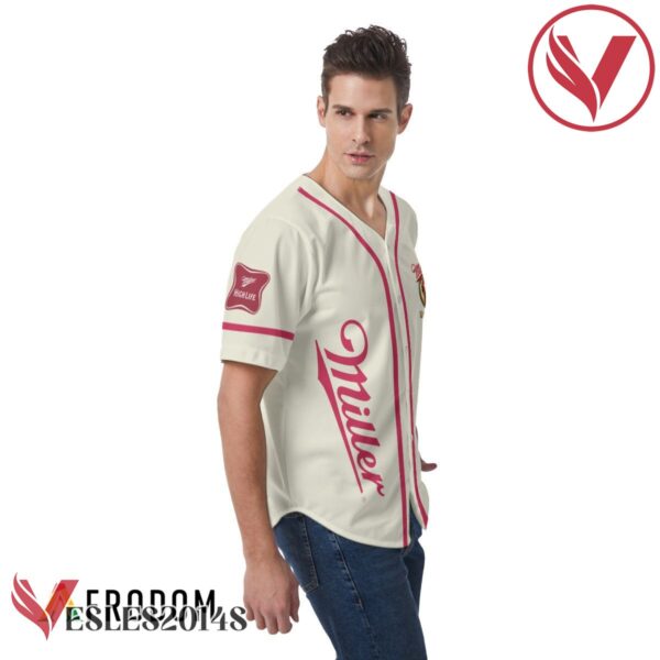 Beige Miller High Life Baseball Jersey, Perfect Gifts For Fans - Vesles2014S 4