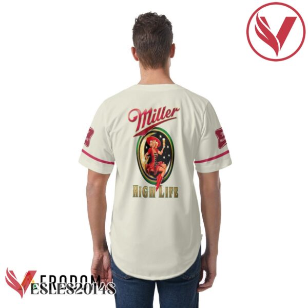 Beige Miller High Life Baseball Jersey, Perfect Gifts For Fans - Vesles2014S 5