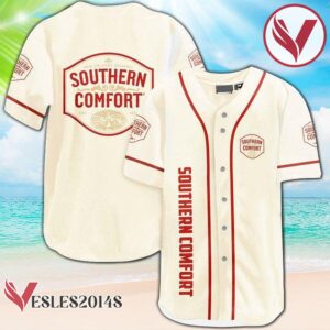 Beige Southern Comfort Baseball Jersey, Perfect Gifts For Fans - Vesles2014S