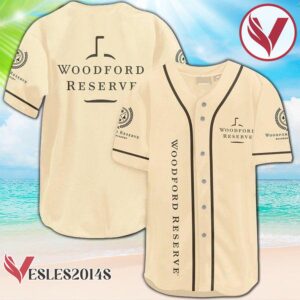 Beige Woodford Reserve Baseball Jersey, Perfect Gifts For Fans - Vesles2014S