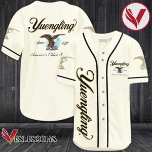 Beige Yuengling Beer Baseball Jersey, Perfect Gifts For Fans - Vesles2014S