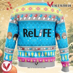 Being Rivals ReLIFE Ugly Christmas Sweater, Unique Christmas Gift For Fans - Vesles2014S 1