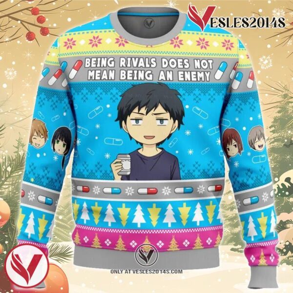 Being Rivals ReLIFE Ugly Christmas Sweater, Unique Christmas Gift For Fans - Vesles2014S