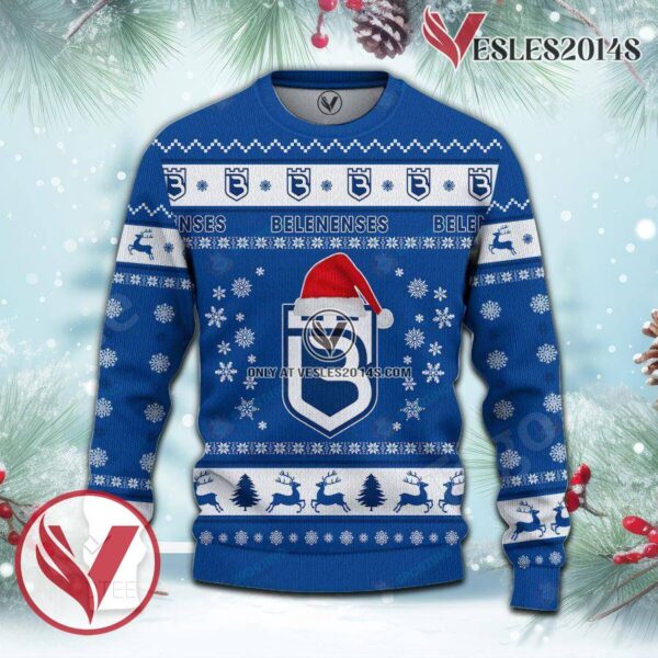 Belenenses SAD Sport Ugly Christmas Sweater, Unique Gifts For Fans - Vesles2014aS 2