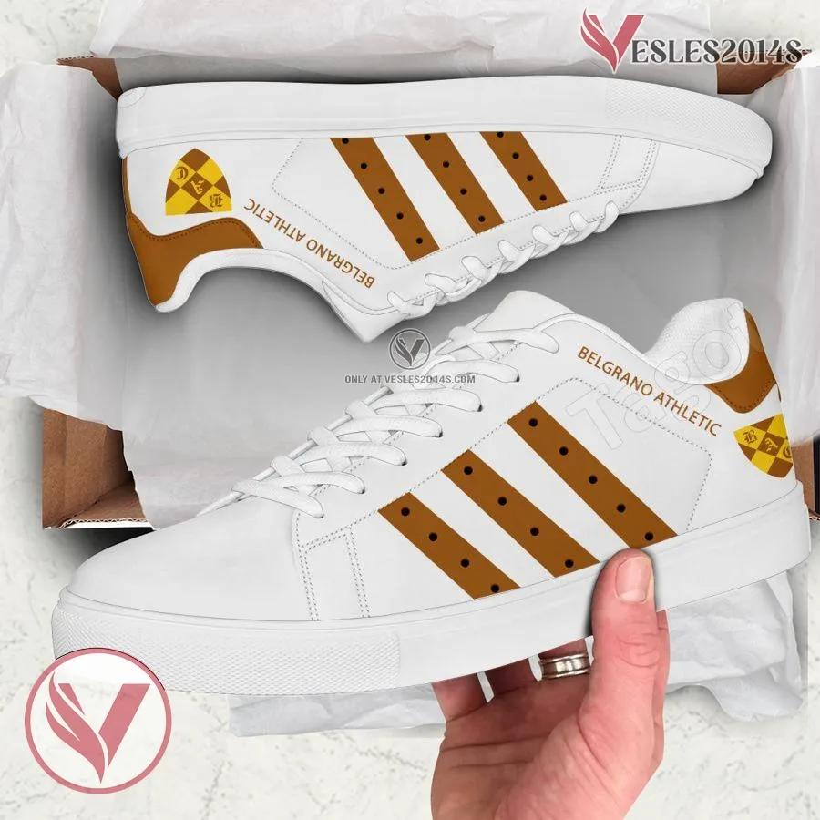 Belgrano Athletic Club Logo Stan Smith Shoes, Unique Sneaker For Fans - Vesles2014s