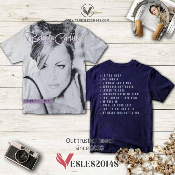 Belinda Carlisle A Woman A Man Album 3D Shirt, Perfect Gifts For Music Lovers - Vesles2014S
