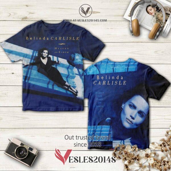 Belinda Carlisle Heaven On Earth Album 3D T-Shirt, Perfect Gifts For Music Lovers - Vesles2014S