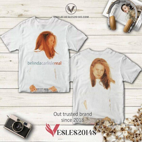 Belinda Carlisle Real Album 3D T-Shirt, Perfect Gifts For Music Lovers - Vesles2014S