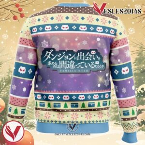 Bell and Hestia Danmachi Ugly Christmas Sweater, Unique Christmas Gift For Fans - Vesles2014S 1