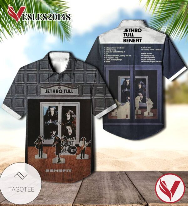 Benefit Studio Album By Jethro Tull Hawaiian Shirt, Best Gift For Music Lovers Vesles2014S
