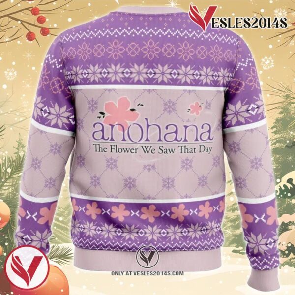 Best Friends Anohana The Flower We Saw That Day Ugly Christmas Sweater, Unique Christmas Gift For Fans - Vesles2014S 1