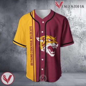 Bethune-Cookman Wildcats Baseball Jersey Half Style NCAA, Unique Gifts For Fans - Vesles2014s