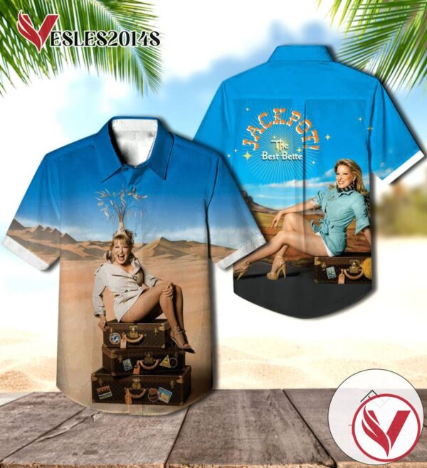 Bette Midler Jackpot The Best Bette Compilation Album Cover Hawaiian Shirt, Best Gift For Music Lovers Vesles2014S