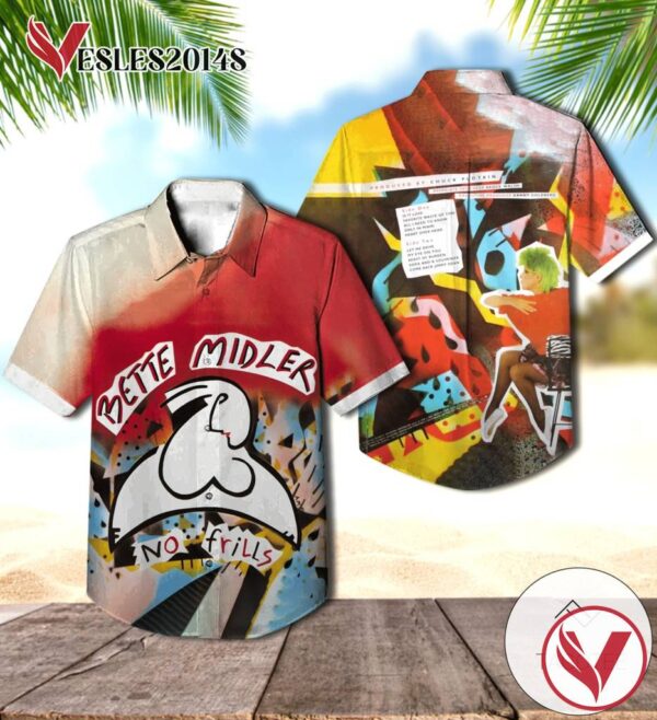 Bette Midler No Frills Album Cover Hawaiian Shirt, Best Gift For Music Lovers Vesles2014S