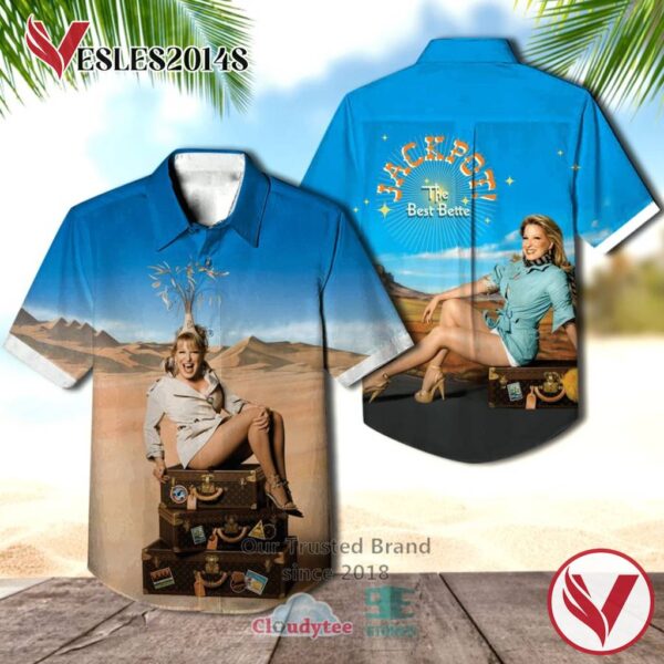 Bette Midler The Best Bette Album Hawaiian Shirt, Best Gift For Music Lovers Vesles2014S
