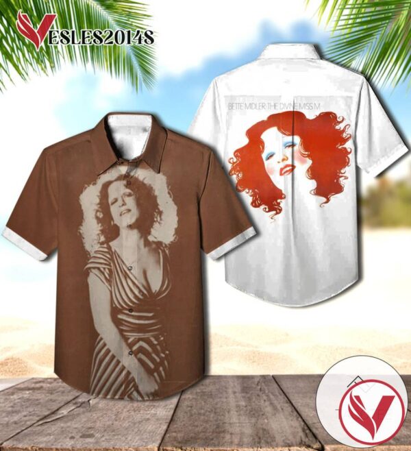 Bette Midler The Divine Miss M Album Cover Hawaiian Shirt, Best Gift For Music Lovers Vesles2014S