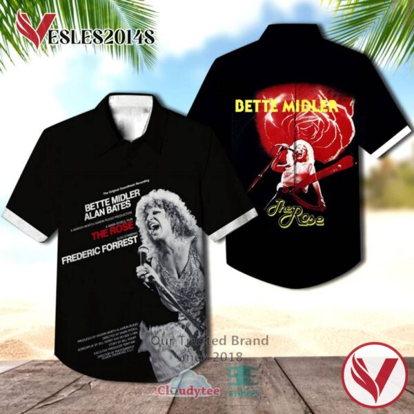 Bette Midler The Rose Album Hawaiian Shirt, Best Gift For Music Lovers Vesles2014S