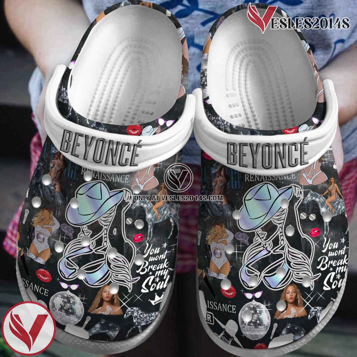 Beyonce Music Crocs Crocband Clogs Shoes, Unique Gifts For Fans Style 7 - Vesles2014S