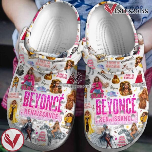 Beyonce Singer Music Crocs Crocband Clogs Shoes Custom Name, Unique Gifts For Fans - Vesles2014S