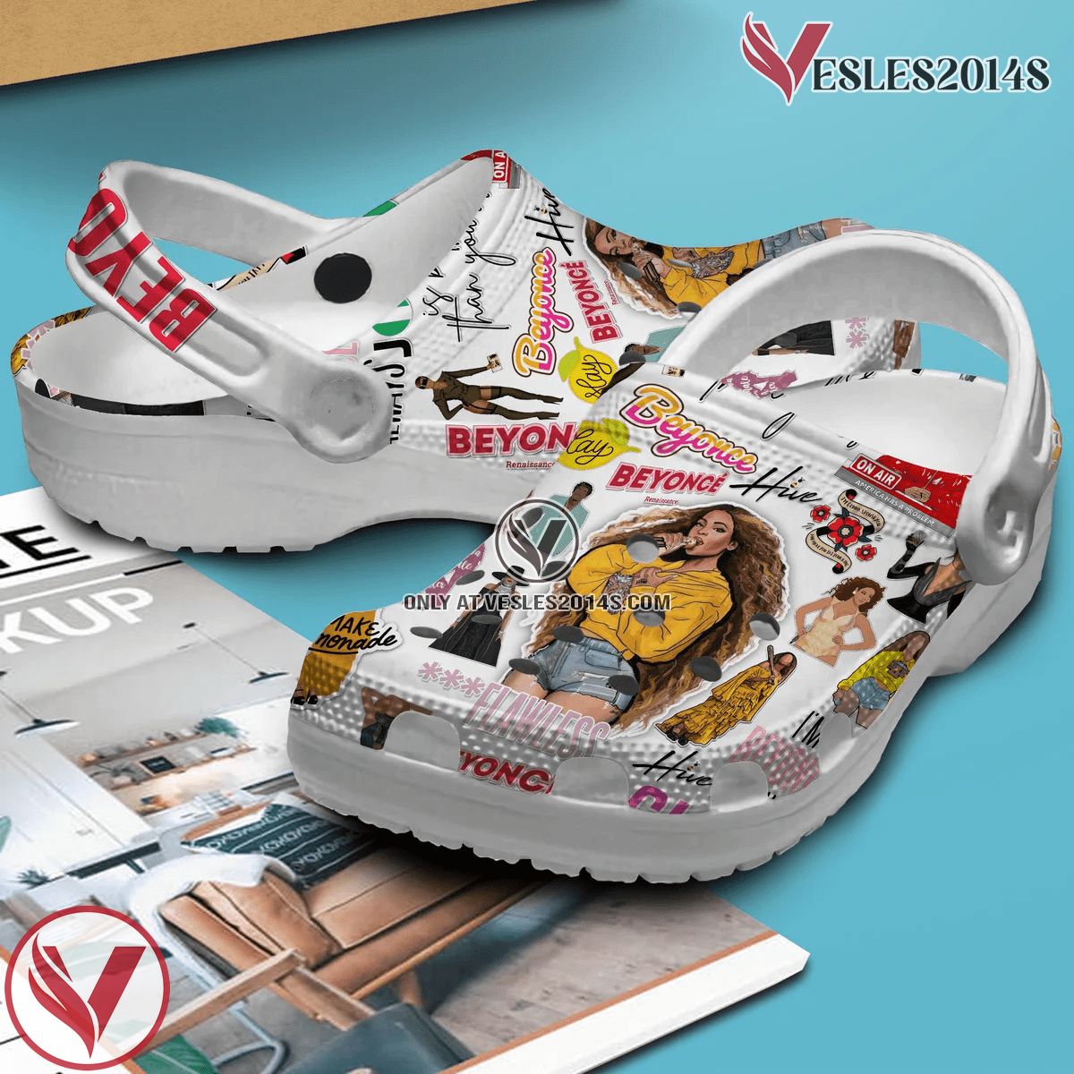 Beyonce Singer Music Crocs Crocband Clogs Shoes, Unique Gifts For Fans Style 7 - Vesles2014S 2