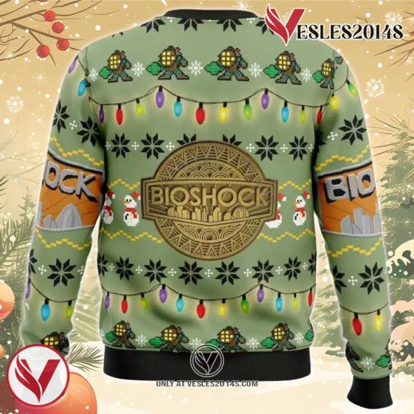 Big Daddy Bioshock Ugly Christmas Sweater, Unique Christmas Gift For Fans - Vesles2014S 1