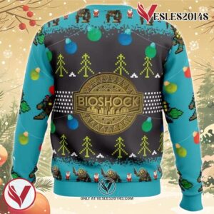 Big Daddy Bioshock v2 Ugly Christmas Sweater, Unique Christmas Gift For Fans - Vesles2014S 1